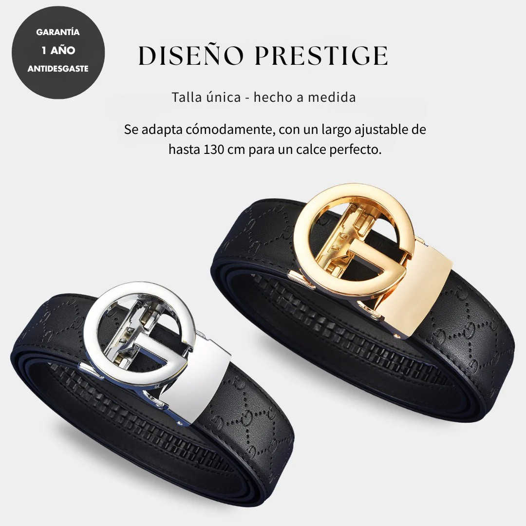 Cinturón Majestic de cuero con ajuste automático