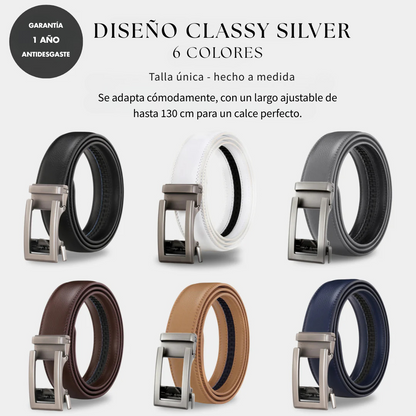 Cinturón Majestic de cuero con ajuste automático