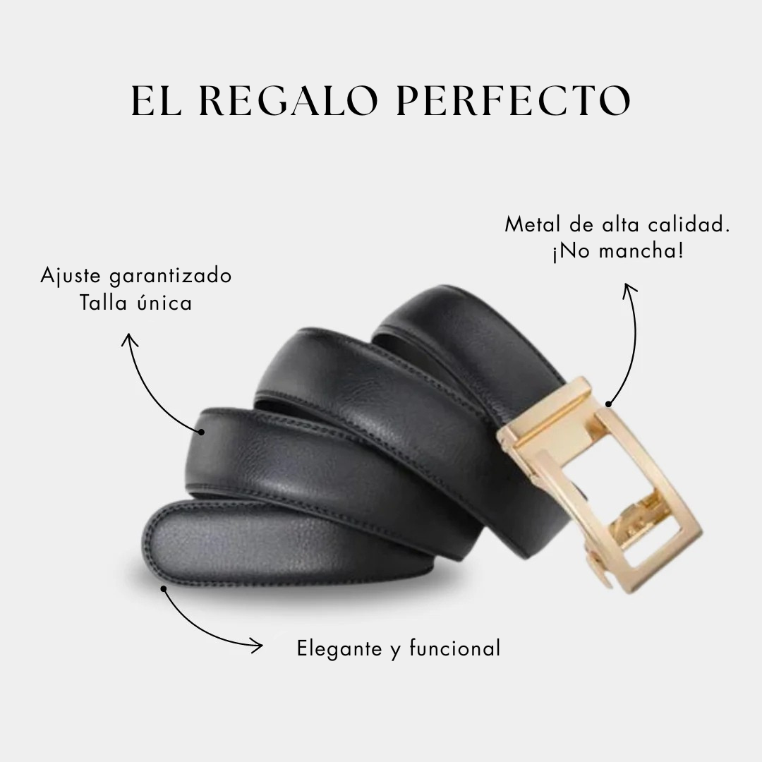 Cinturón Majestic de cuero con ajuste automático