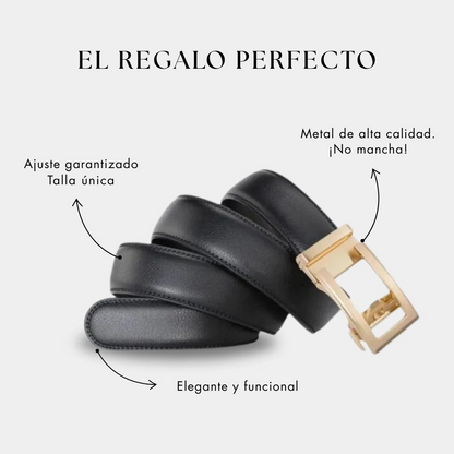 Cinturón Majestic de cuero con ajuste automático