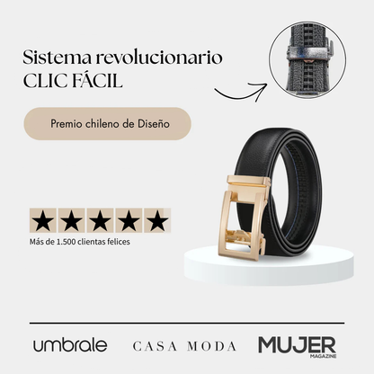 Cinturón Majestic de cuero con ajuste automático